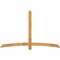 Ekena Millwork Bellingham Rough Sawn Timber Gable Bracket, Western Red Cedar, 84"W x 53"H x 4"D x 4"F, 15/12 Pitch GBW084X53X0404BEL00RWR - alternate 1